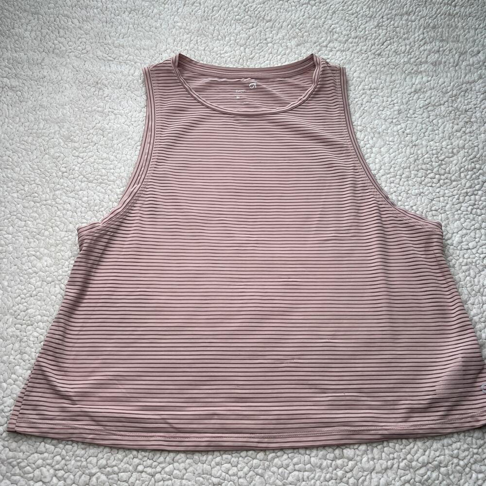 Gap Fit Mauve Stripe Light Weight Tank Medium
